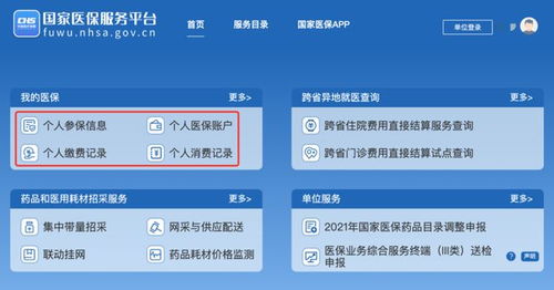 醫保信息線上查 個人參保與繳費記錄一目了然